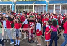 Foto: Navidad en el Colegio 14 de Septiembre, en Managua / TN8