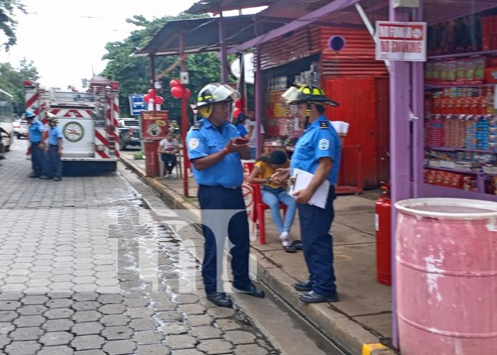 Foto: Inspección de tramos de pólvora en Managua / TN8