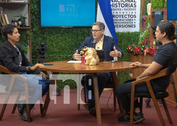 Foto: Estudio TN8 con la temática de El Año de La Rock 2024