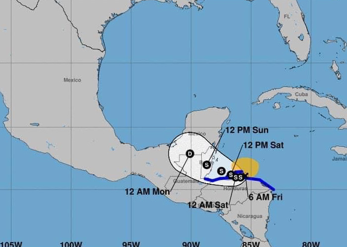 Foto: Tormenta tropical Sara y su recorrido por Centroamérica