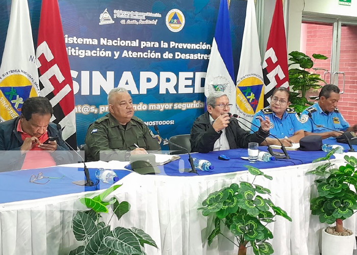 Foto: Nicaragua coordina esfuerzos para prevenir situaciones por tormenta tropical Sara / TN8