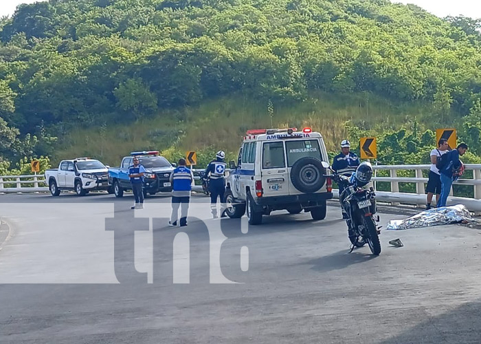 Foto: Escena de un accidente de tránsito en Nicaragua / TN8