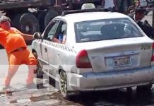 Foto: Agresión de camionero y taxista en Managua / TN8