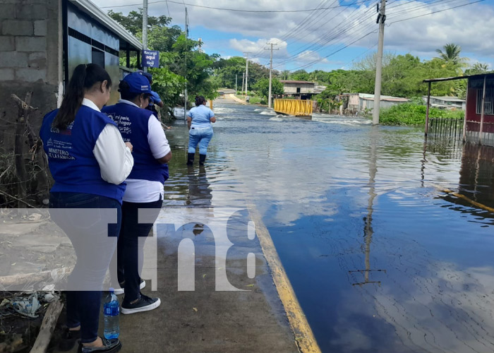 Foto: Crecida del Xolotlán impide paso vehicular en una zona de Tipitapa / TN8