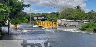 Foto: Crecida del Xolotlán impide paso vehicular en una zona de Tipitapa / TN8