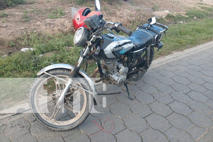 Foto: Motociclista lesionado tras accidente en carretera Jalapa, Nueva Segovia /TN8