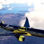 Foto: Aerolínea presentó su avión con diseño de Batman /Cortesía