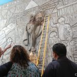 Foto: restauración de la imagen sagrada de Cristo en la Iglesia de Santo Domingo/Cortesía