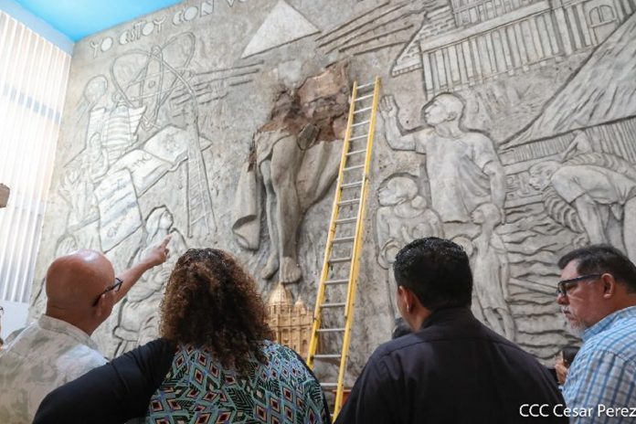 Foto: restauración de la imagen sagrada de Cristo en la Iglesia de Santo Domingo/Cortesía