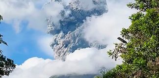 Foto: El volcán Canlaón en Filipinas, lanzó una columna de ceniza/Cortesía