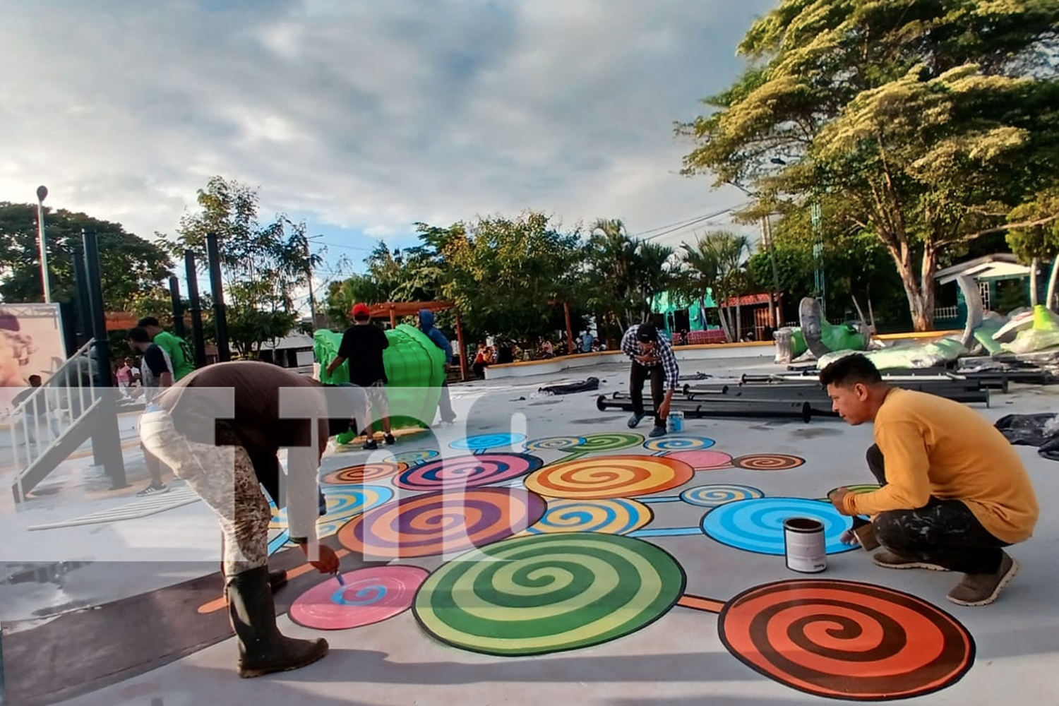 Foto:Este 24 de diciembre, el parque Horacio Galo será inaugurado como regalo de Navidad para las familias de Tola. "legado revolucionario"/TN8