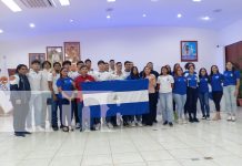 Foto: Nicaragua abanderó a su selección de balonmano /TN8