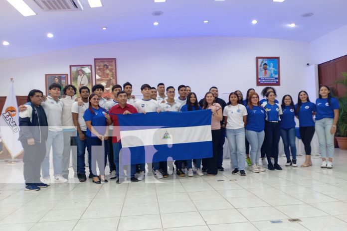 Foto: Nicaragua abanderó a su selección de balonmano /TN8