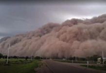 Foto: Tormenta de polvo en Argentina /cortesía