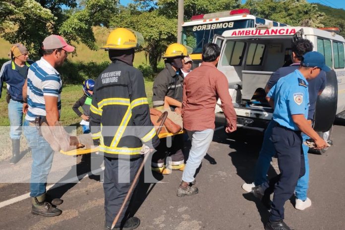 Foto: Accidente en el kilómetro 179 de la carretera Managua-San Carlos/TN8