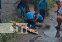 Foto: Terrible accidente en Chinandega: un hombre de 43 años recibe una descarga eléctrica mientras instalaba perlines./TN8