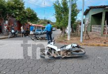 Foto:Alta velocidad e imprudencia siguen causando tragedias: dos lesionados en un choque de motocicletas en Rivas. /TN8