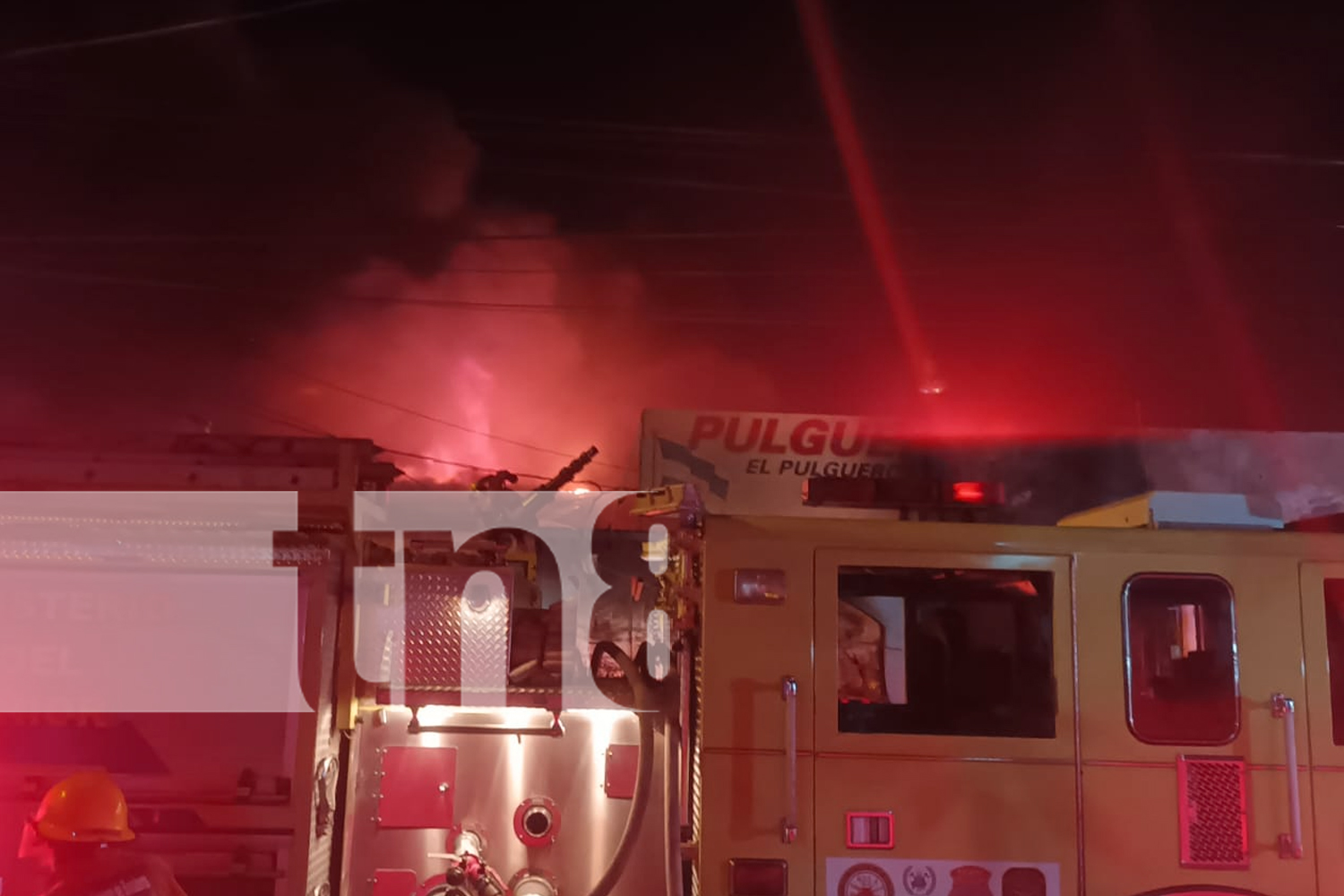 Foto: Incendio en San José Oriental: varias viviendas envueltas en llamas en Managua/TN8