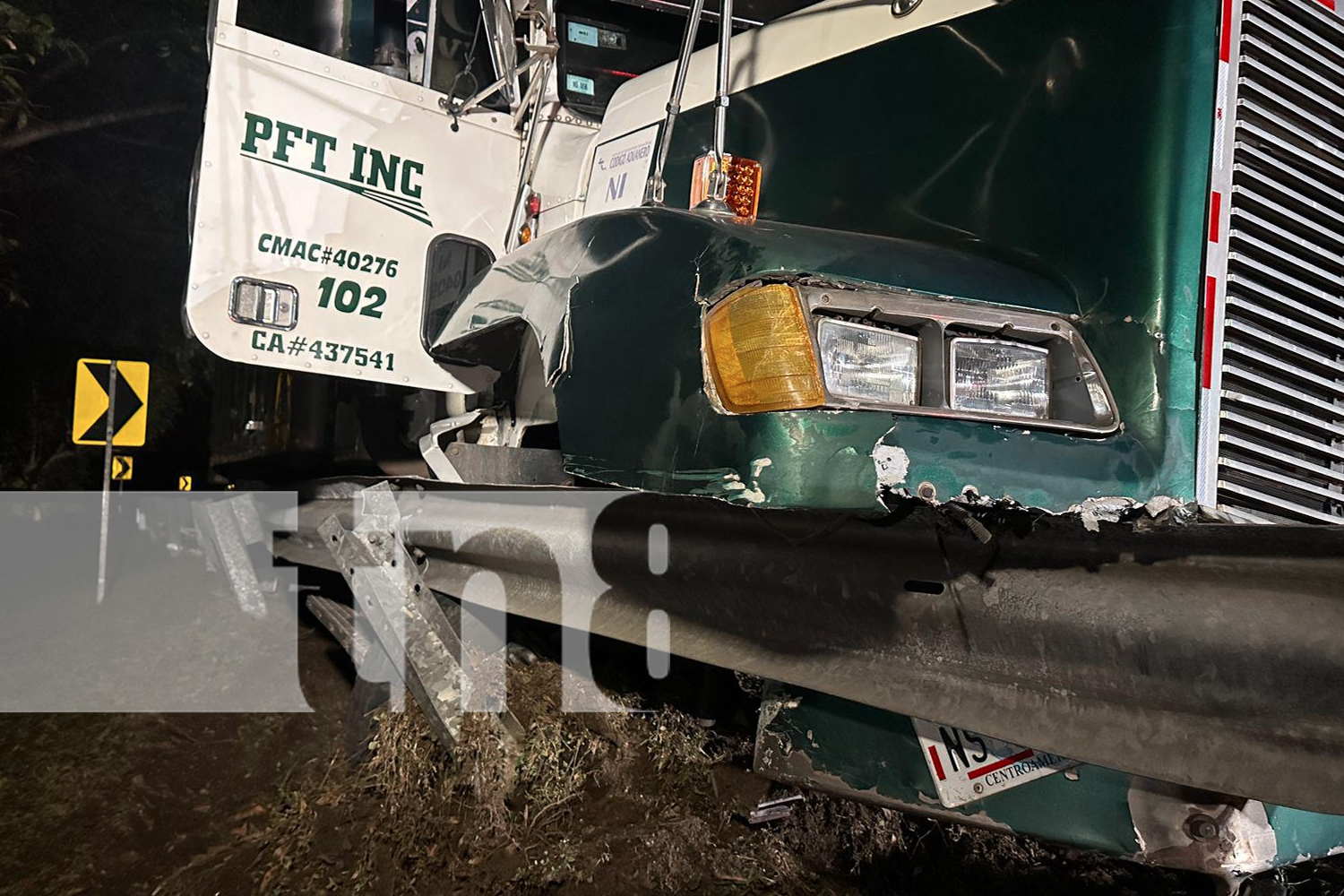 Foto: Fuerte colisión entre camiones en Acoyapa deja cuantiosos daños materiales/TN8