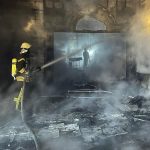 Foto:Impactante incendio en el Estadio Internacional de Alepo, el mayor campo deportivo de Siria. Una tragedia que enluta al mundo deportivo. /Cortesía