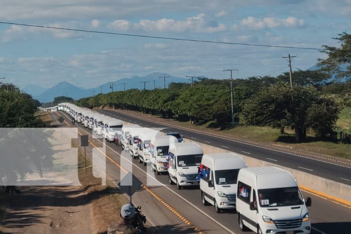 Foto: 300 nuevos microbuses llegarán a los departamentos de Nicaragua antes de Navidad/TN8