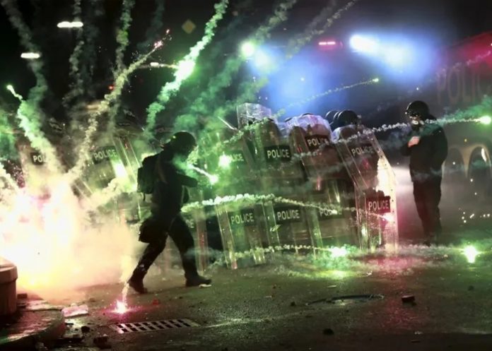 Foto: Protestas en Georgia /cortesía