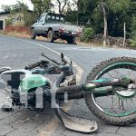 Foto: Grave accidente de tránsito en Juigalpa deja a un motociclista herido/TN8