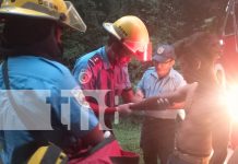 Foto: Camión pierde potencia y se voltea en Rivas/TN8