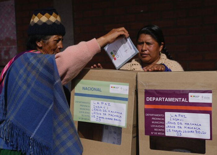 Foto: Elecciones en Bolivia /cortesía