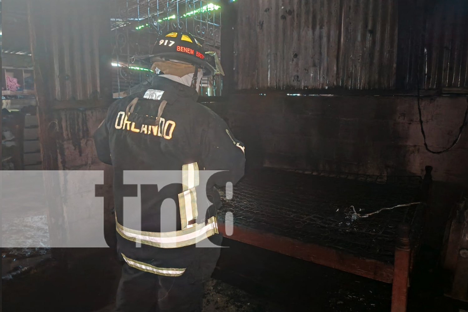 Foto: Incendio controlado en el barrio Carlos Núñez, Managua/ TN8