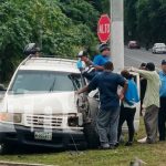 Foto: Accidente en el Cruce de La Barranca, Masaya deja a ciudadana con lesiones leves/TN8