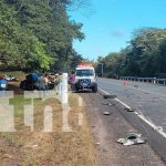 Foto: Foto: Accidente en el kilómetro 179 de la carretera Acoyapa-San Carlos, Juigalpa/TN8