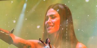 Foto: Greeicy apareció en el escenario con un vestido etéreo/Cortesía