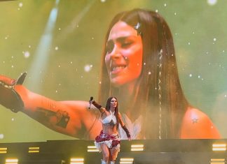 Foto: Greeicy apareció en el escenario con un vestido etéreo/Cortesía