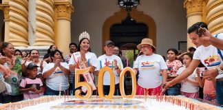 Foto: Granada celebra 500 años con el vigorón más grande y un pastel monumental/TN8