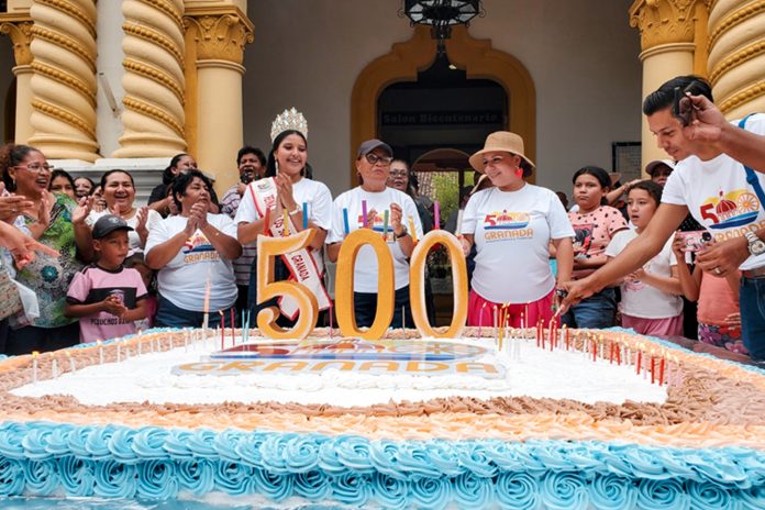 Foto: Granada celebra 500 años con el vigorón más grande y un pastel monumental/TN8