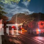 Foto: Fuerte colisión entre camiones en Acoyapa deja cuantiosos daños materiales/TN8