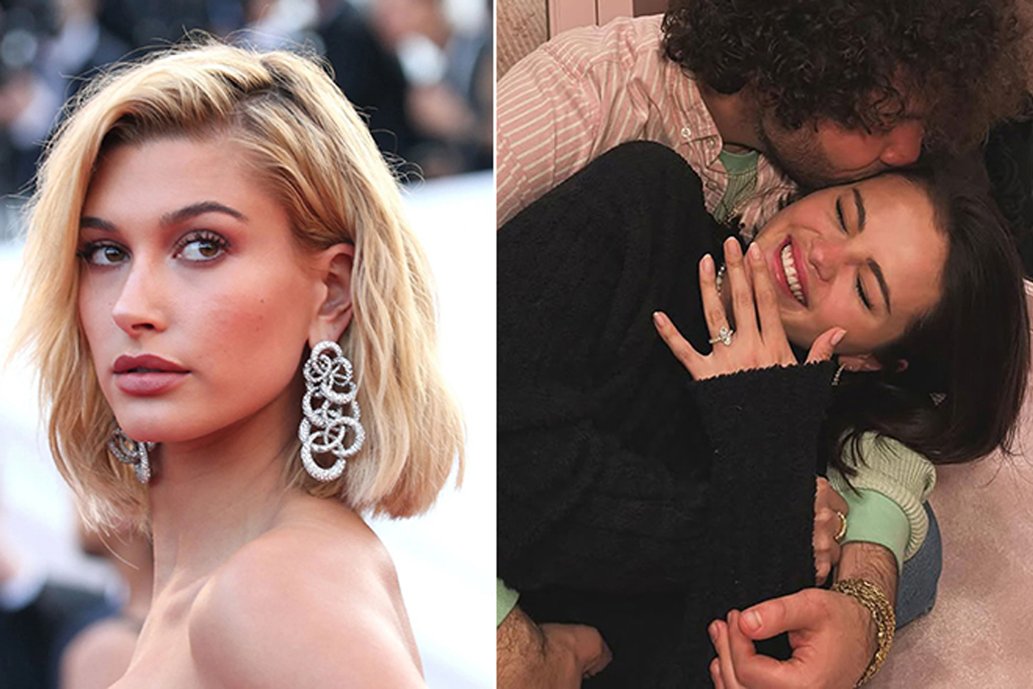 Hailey Bieber reacciona a compromiso de Selena Gomez