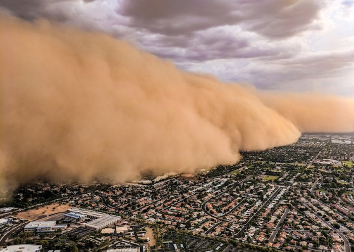 Foto: Tormenta de polvo en Argentina /cortesía 