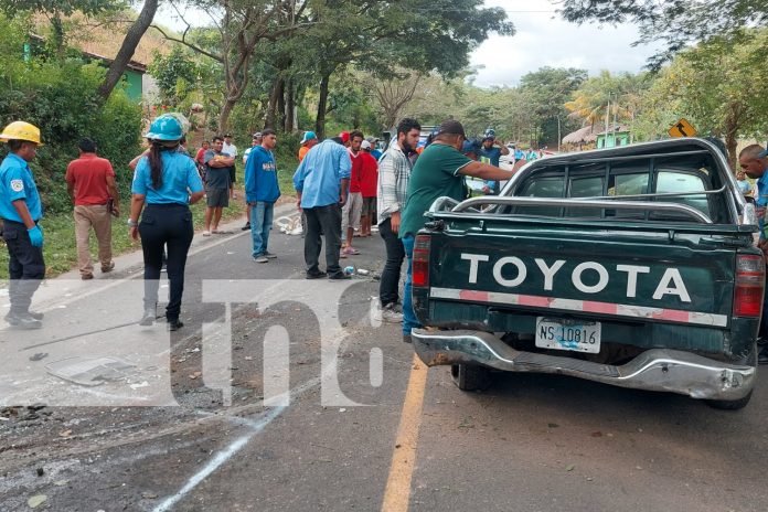 Foto: Accidente de tránsito en Madriz/TN8