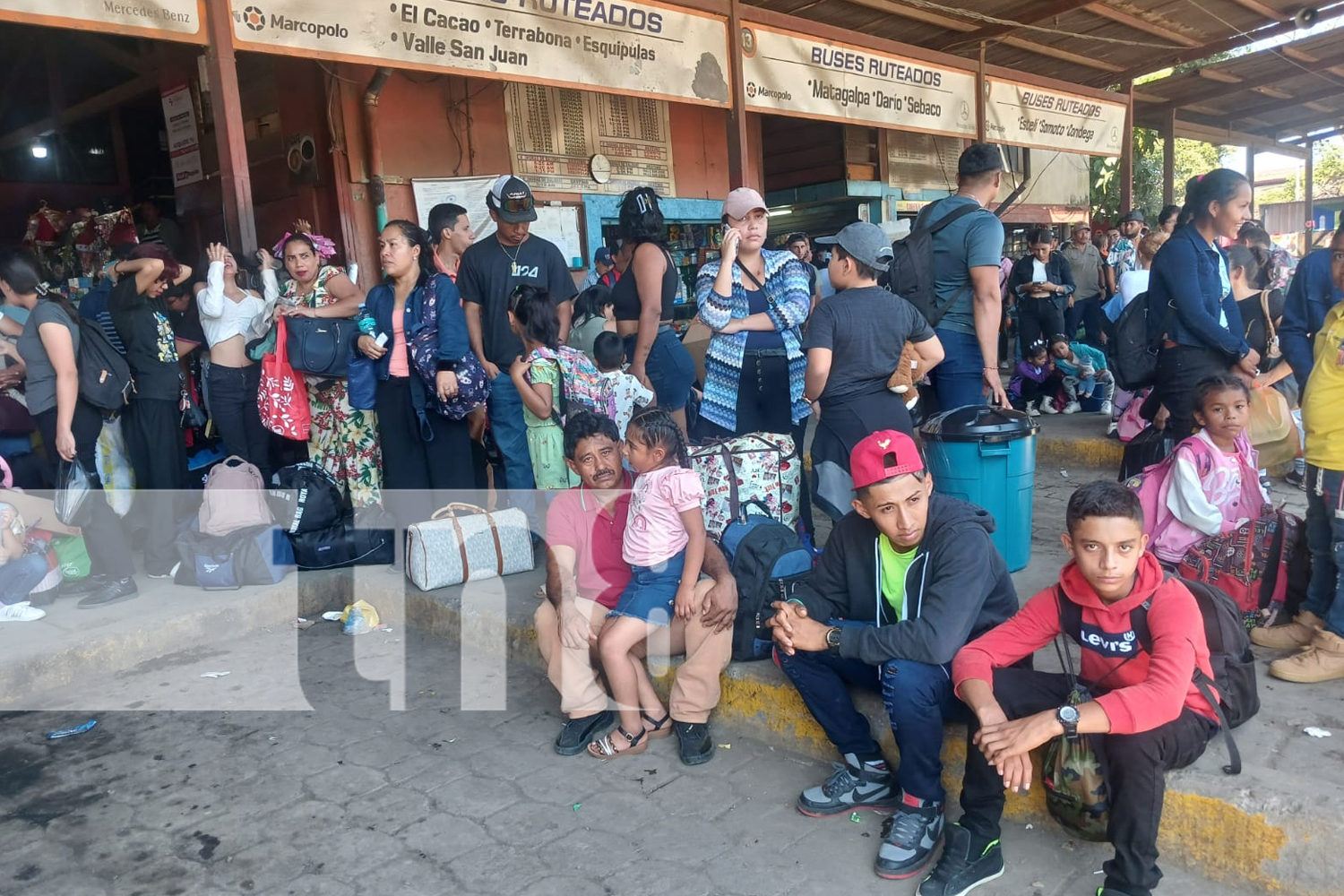 Foto: Cientos de nicaragüenses abarrotan terminales /TN8