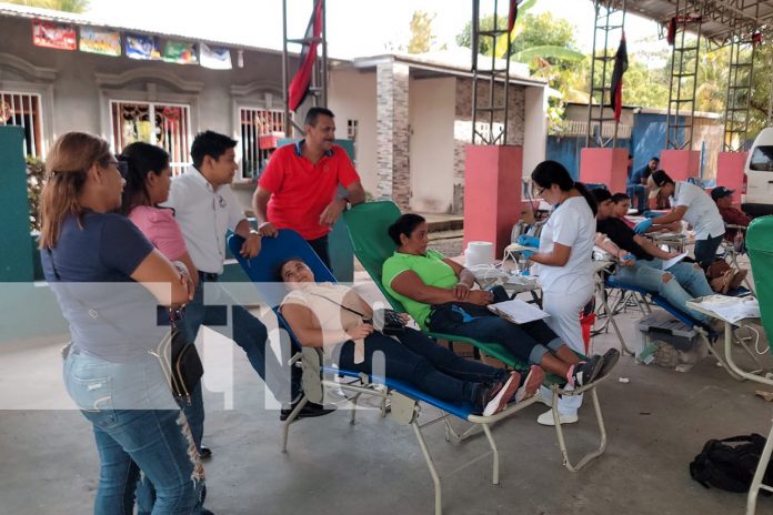 Foto: Fiesta de solidaridad: Jornada de donación de sangre en San Lorenzo, Boaco/TN8