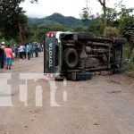 Foto: accidente de tránsito ocurrido esta mañana en la comunidad El Coyolar/TN8