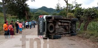 Foto: accidente de tránsito ocurrido esta mañana en la comunidad El Coyolar/TN8