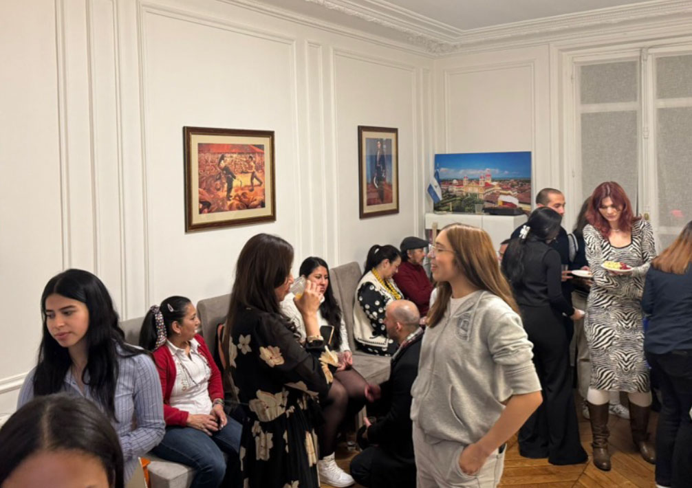 Foto: Embajada de Nicaragua en Francia celebra La Purísima junto a hermanos Internacionales/ Cortesía