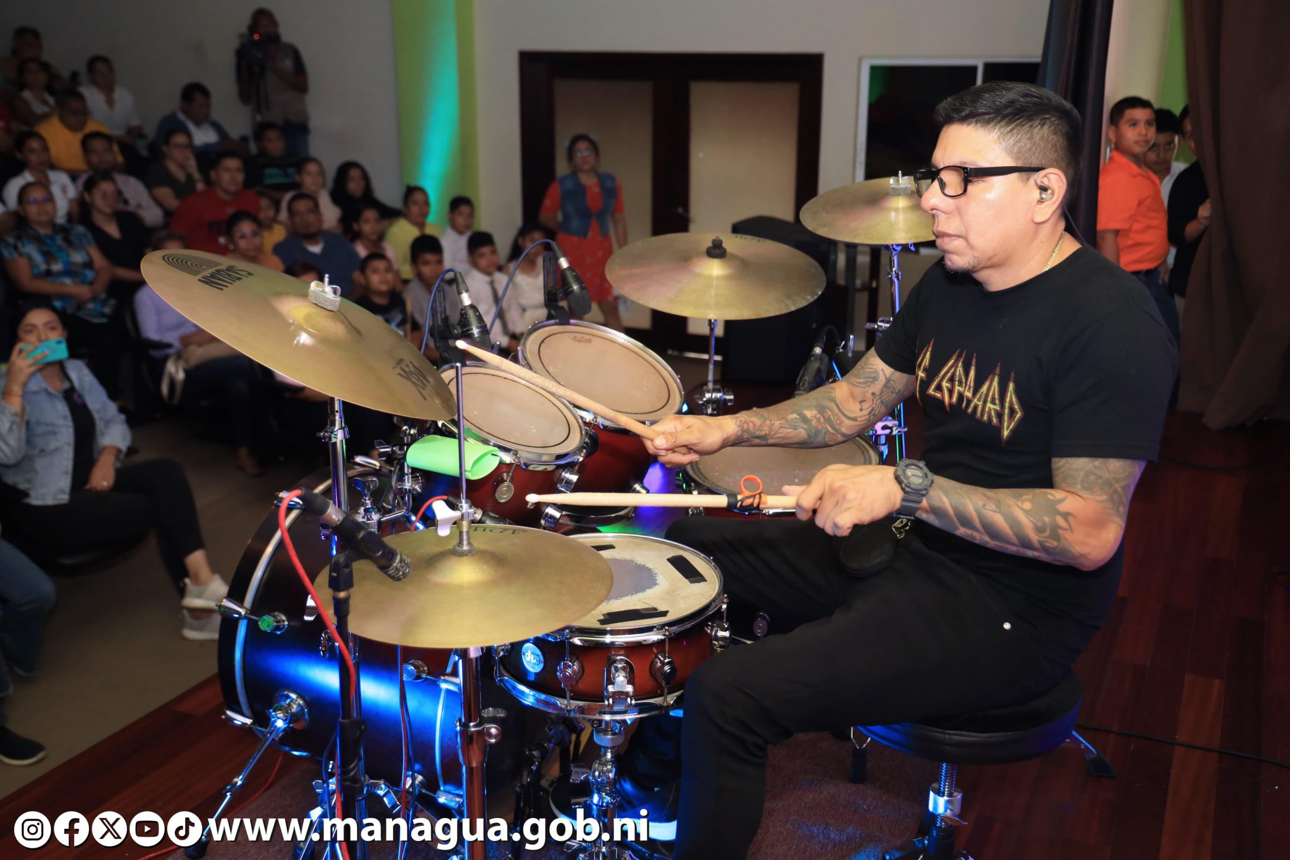 Foto: Clases de percusión con la Casa de Cultura Otto de la Rocha 