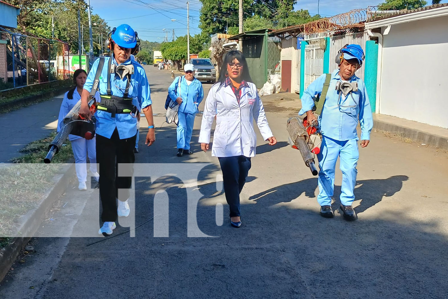 Foto: MINSA fumiga y abatiza el barrio San Judas en Managua/ TN8