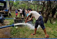 Foto: Restablecen servicio de agua en Aguas Agrias-Nandaime, beneficiando a 380 familias /Cortesía