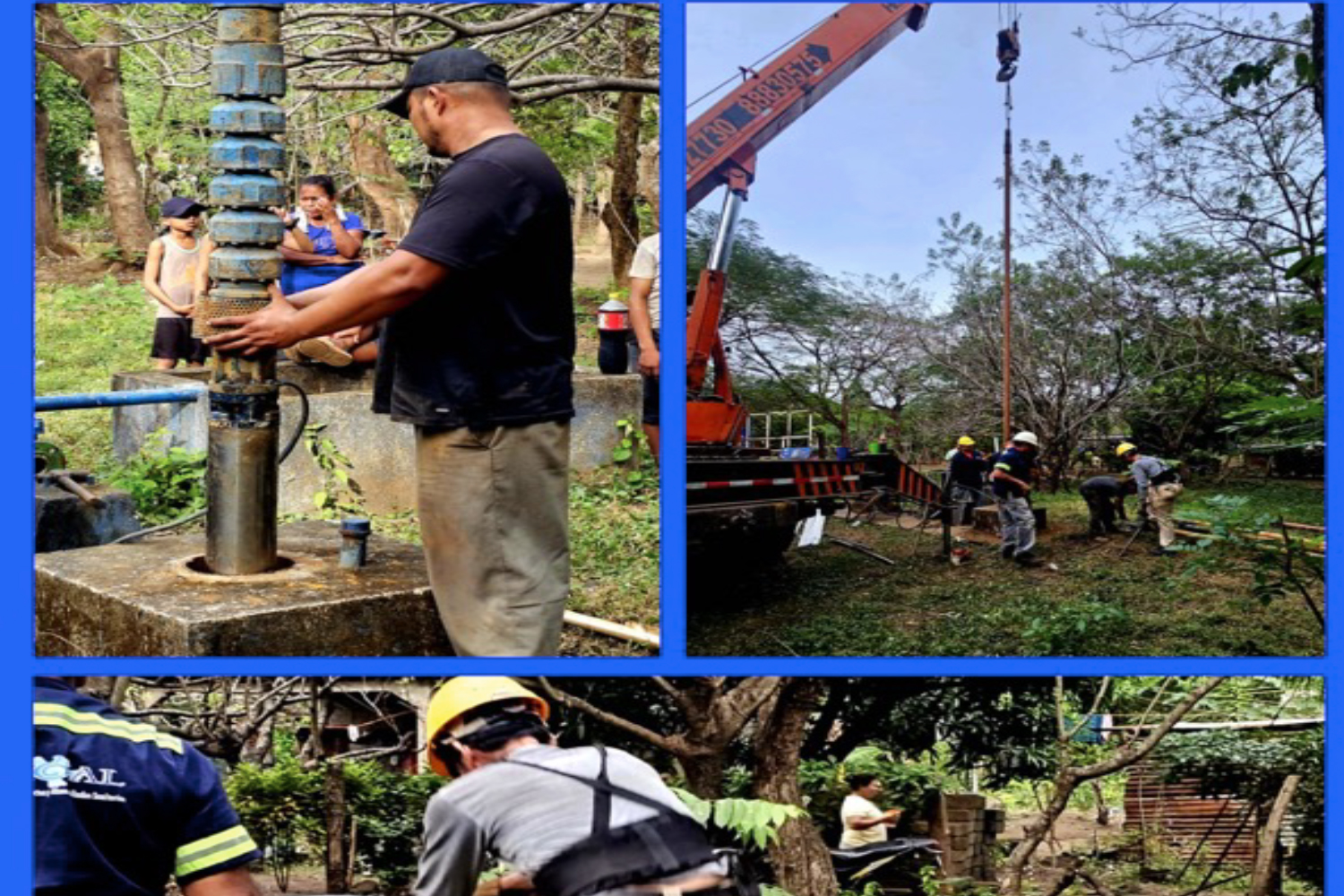 Foto: Restablecen servicio de agua en Aguas Agrias-Nandaime, beneficiando a 380 familias /Cortesía