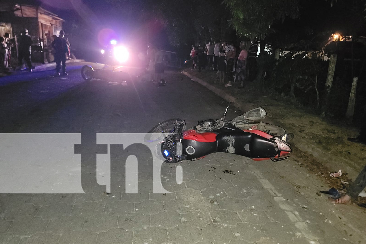 Foto: Invasión de carril provoca choque de motos en El Jícaro /TN8